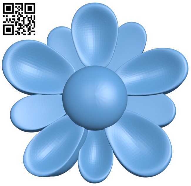 Flower pattern T0002393 download free stl files 3d model for CNC wood carving