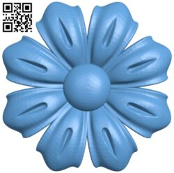 Flower pattern T0002394 download free stl files 3d model for CNC wood carving