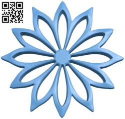 Flower pattern T0002494 download free stl files 3d model for CNC wood carving