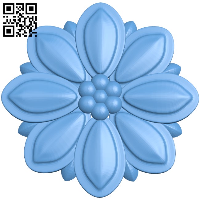 Flower pattern T0002495 download free stl files 3d model for CNC wood carving