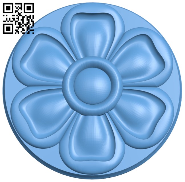 Flower pattern T0002496 download free stl files 3d model for CNC wood carving