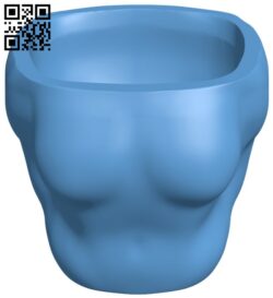 Flower vase – Woman H010324 file stl free download 3D Model for CNC and 3d printer