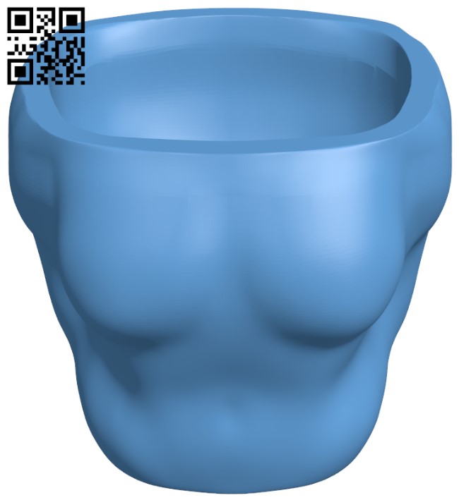 Flower vase - Woman H010324 file stl free download 3D Model for CNC and 3d printer