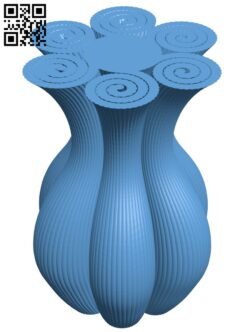 Hexacoil vase H010223 file stl free download 3D Model for CNC and 3d printer