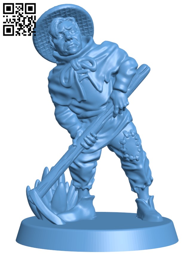 Human male farmer H010224 file stl free download 3D Model for CNC and 3d printer