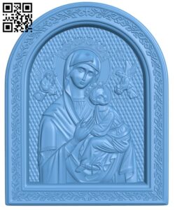 Icon Of Our Lady Of Perpetual Help T0002574 download free stl files 3d model for CNC wood carving