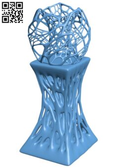 Large organic lamp decoration H010230 file stl free download 3D Model for CNC and 3d printer