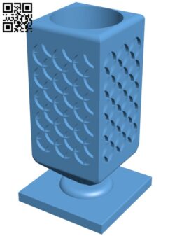 Large tea light holder H010235 file stl free download 3D Model for CNC and 3d printer