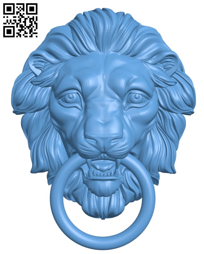 Lion head pattern T0002433 download free stl files 3d model for CNC wood carving