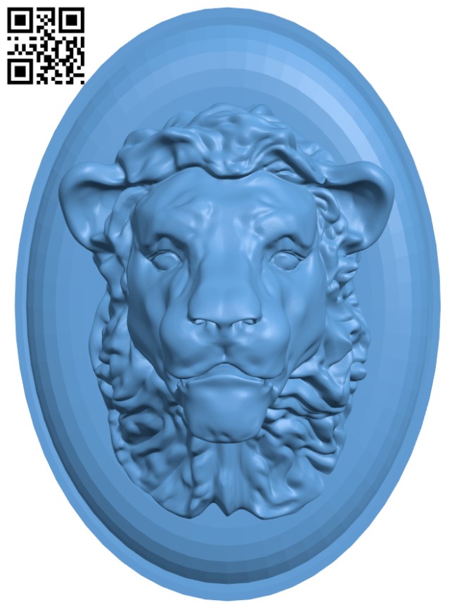 Lion head pattern T0002434 download free stl files 3d model for CNC wood carving