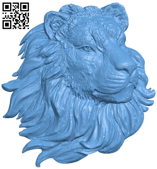 Lion head pattern T0002435 download free stl files 3d model for CNC wood carving