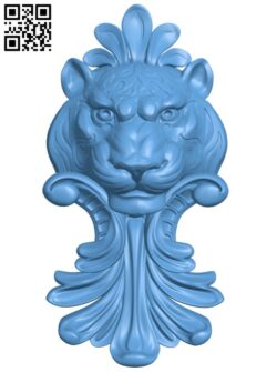 Lion head pattern T0002598 download free stl files 3d model for CNC wood carving