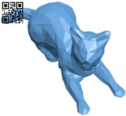 Low Poly Cat H010077 file stl free download 3D Model for CNC and 3d printer