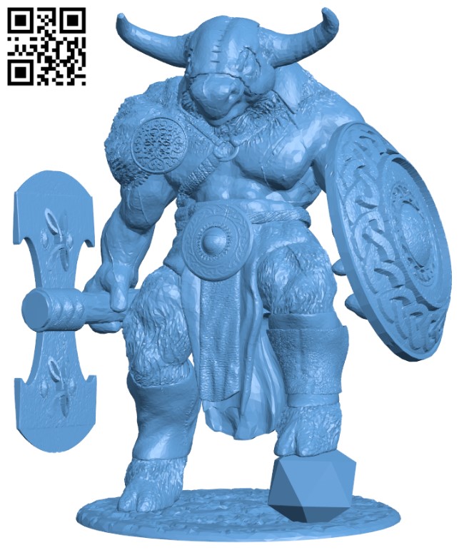 Minotaur H010069 file stl free download 3D Model for CNC and 3d printer