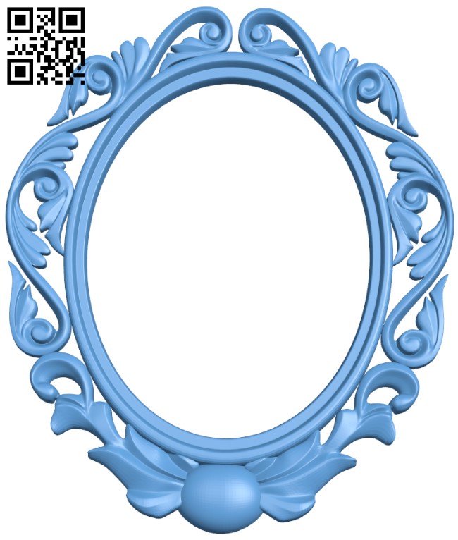 Mirror frame pattern T0002373 download free stl files 3d model for CNC wood carving