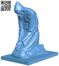 Monk H010305 file stl free download 3D Model for CNC and 3d printer