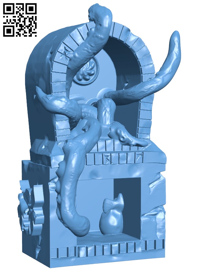 Monster fireplace H010244 file stl free download 3D Model for CNC and 3d printer