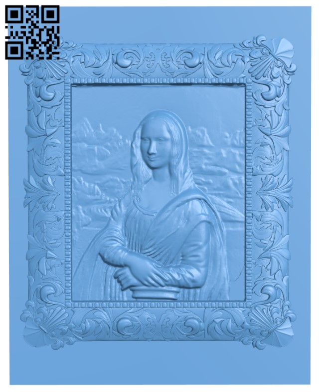 MonaLisa text pendant stl verified 3D model 3D printable