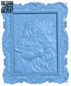 Painting of a lion and a lioness T0002436 download free stl files 3d model for CNC wood carving