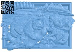 Painting of bears T0002502 download free stl files 3d model for CNC wood carving