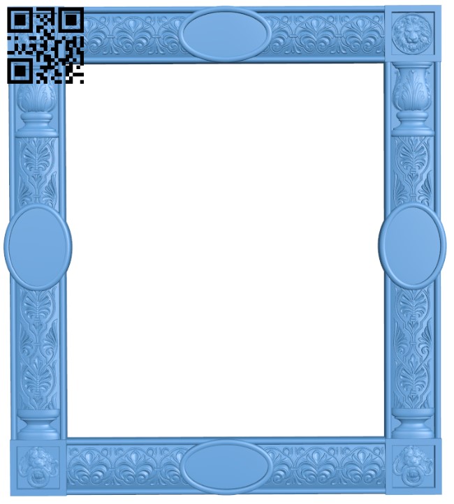 Picture frame or mirror T0002364 download free stl files 3d model for CNC wood carving