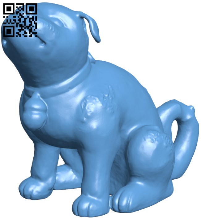Porcelain figure of a puppy H010083 file stl free download 3D Model for CNC and 3d printer