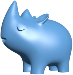 Rhinoceros H010195 file stl free download 3D Model for CNC and 3d printer