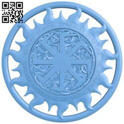 Round pattern T0002370 download free stl files 3d model for CNC wood carving
