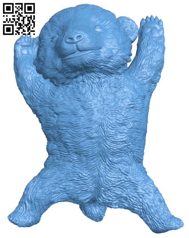 Sleeping panda H010091 file stl free download 3D Model for CNC and 3d printer