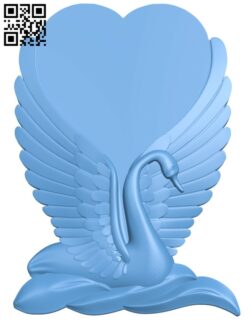 Swan pattern T0002410 download free stl files 3d model for CNC wood carving