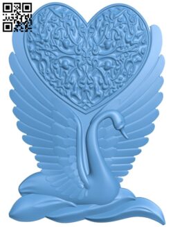 Swan pattern T0002429 download free stl files 3d model for CNC wood carving
