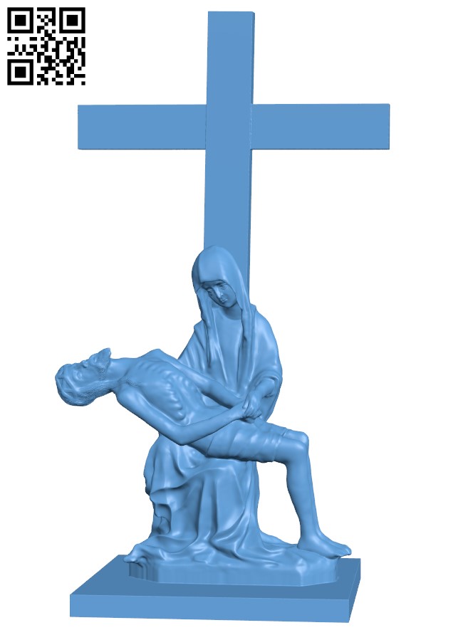 The Virgin With The Dead Christ H010150 file stl free download 3D Model for CNC and 3d printer
