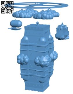 The impossible castle – Ornament H010329 file stl free download 3D Model for CNC and 3d printer