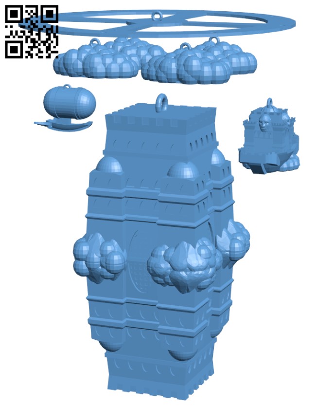 The impossible castle - Ornament H010329 file stl free download 3D Model for CNC and 3d printer