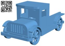 Truck toy vintage H010161 file stl free download 3D Model for CNC and 3d printer