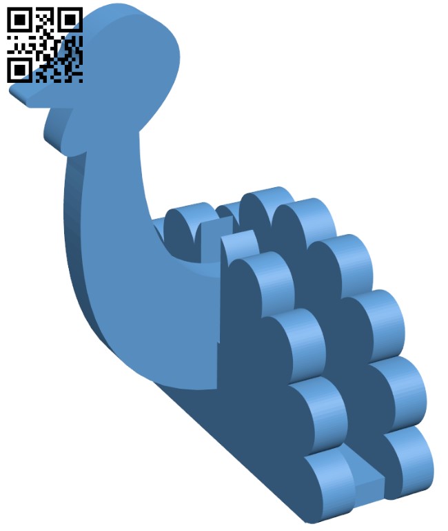 Turkey napkin holder H010328 file stl free download 3D Model for CNC and 3d printer