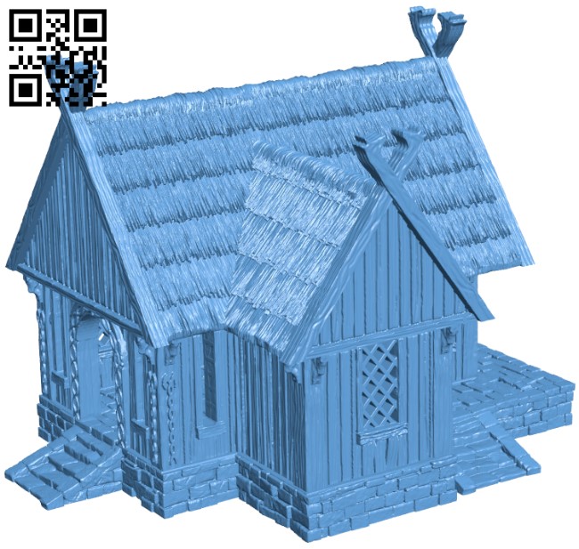 Villagers House H010033 file stl free download 3D Model for CNC and 3d printer