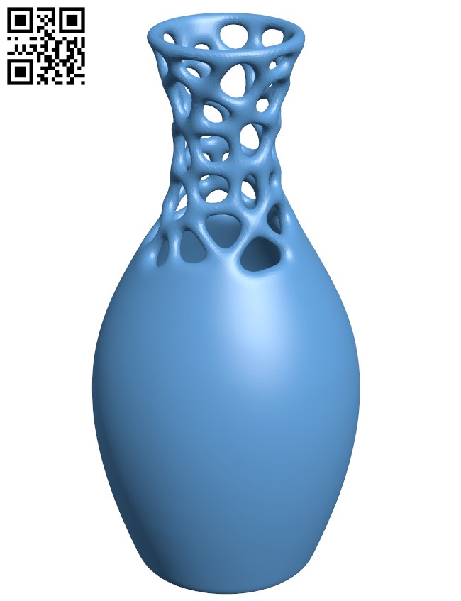 Voronoi vase H010167 file stl free download 3D Model for CNC and 3d printer