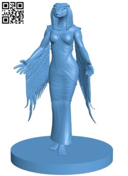 Wadjet The Goddess Of Lower Egypt H010034 file stl free download 3D Model for CNC and 3d printer