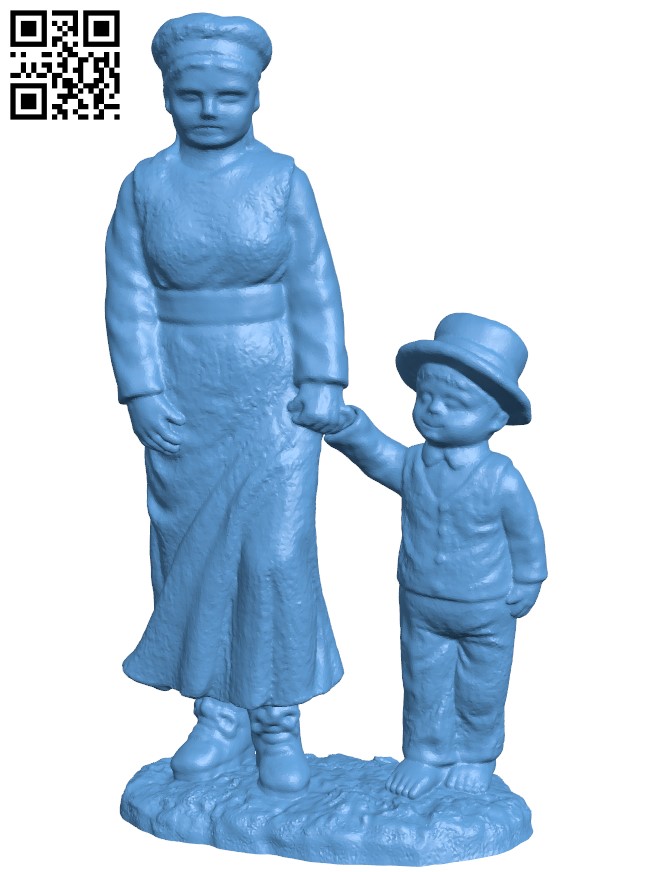 Amish Mother H010591 file stl free download 3D Model for CNC and 3d printer