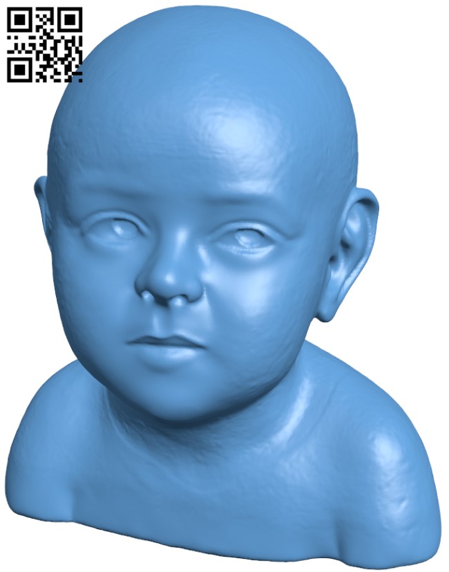 Bust of a child H010533 file stl free download 3D Model for CNC and 3d printer