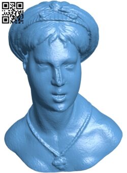 Bust of singing woman H010475 file stl free download 3D Model for CNC and 3d printer