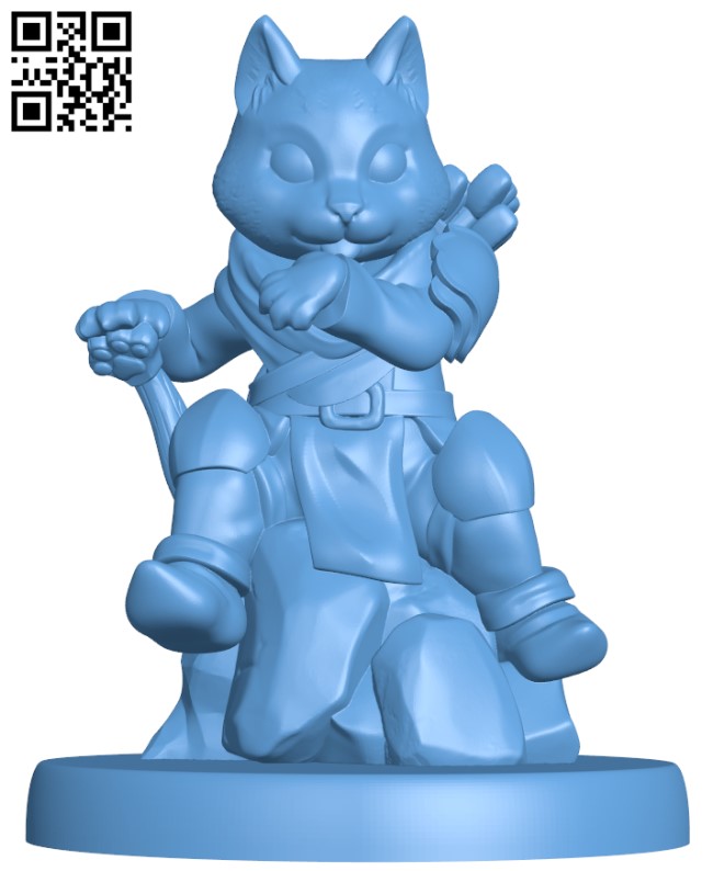 Cat Archer H010451 file stl free download 3D Model for CNC and 3d printer