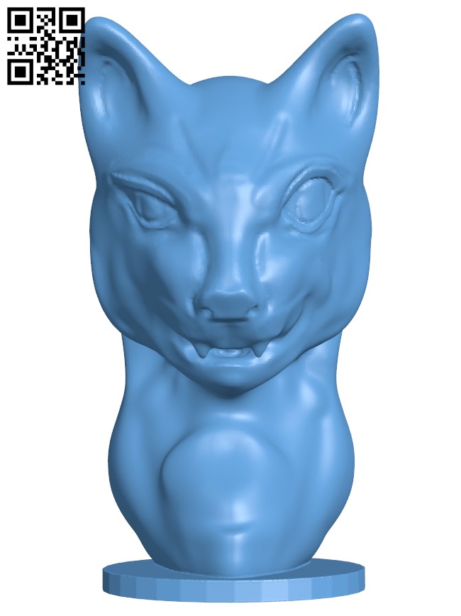 Cat bust H010552 file stl free download 3D Model for CNC and 3d printer