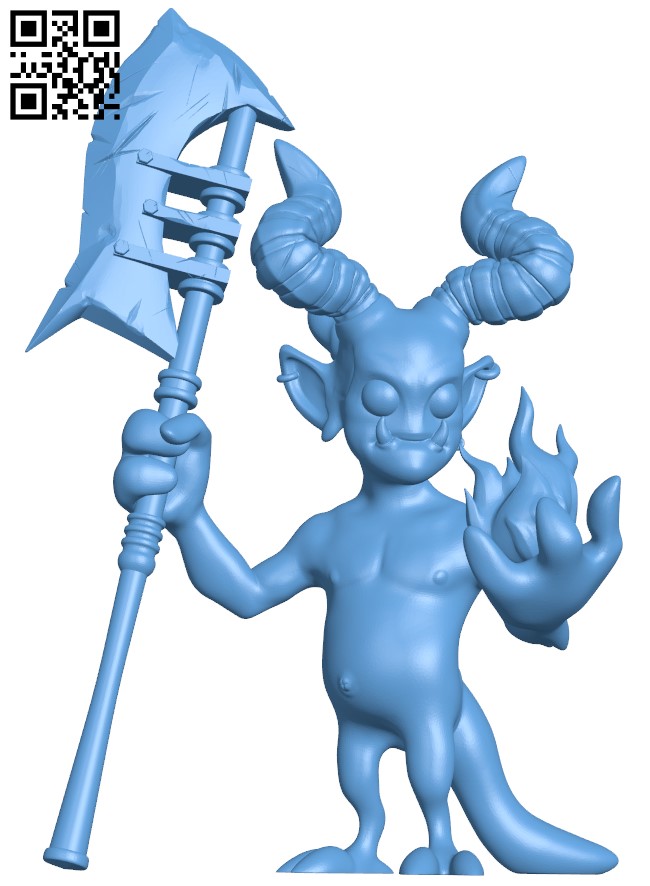 Demon H010445 file stl free download 3D Model for CNC and 3d printer