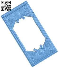 Door frame pattern T0002772 download free stl files 3d model for CNC wood carving