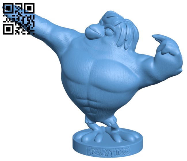 Dutch - Angry birds H010457 file stl free download 3D Model for CNC and 3d printer