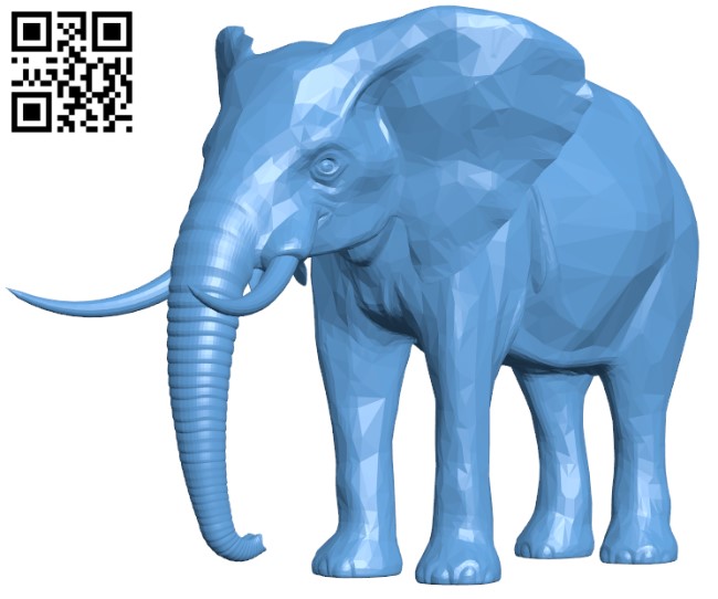 Elephant H010611 file stl free download 3D Model for CNC and 3d printer