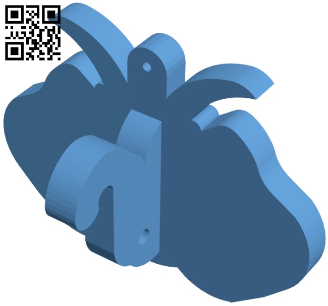 Elephant coat hook H010460 file stl free download 3D Model for CNC and 3d printer