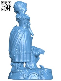 Figurine of a woman H010488 file stl free download 3D Model for CNC and 3d printer